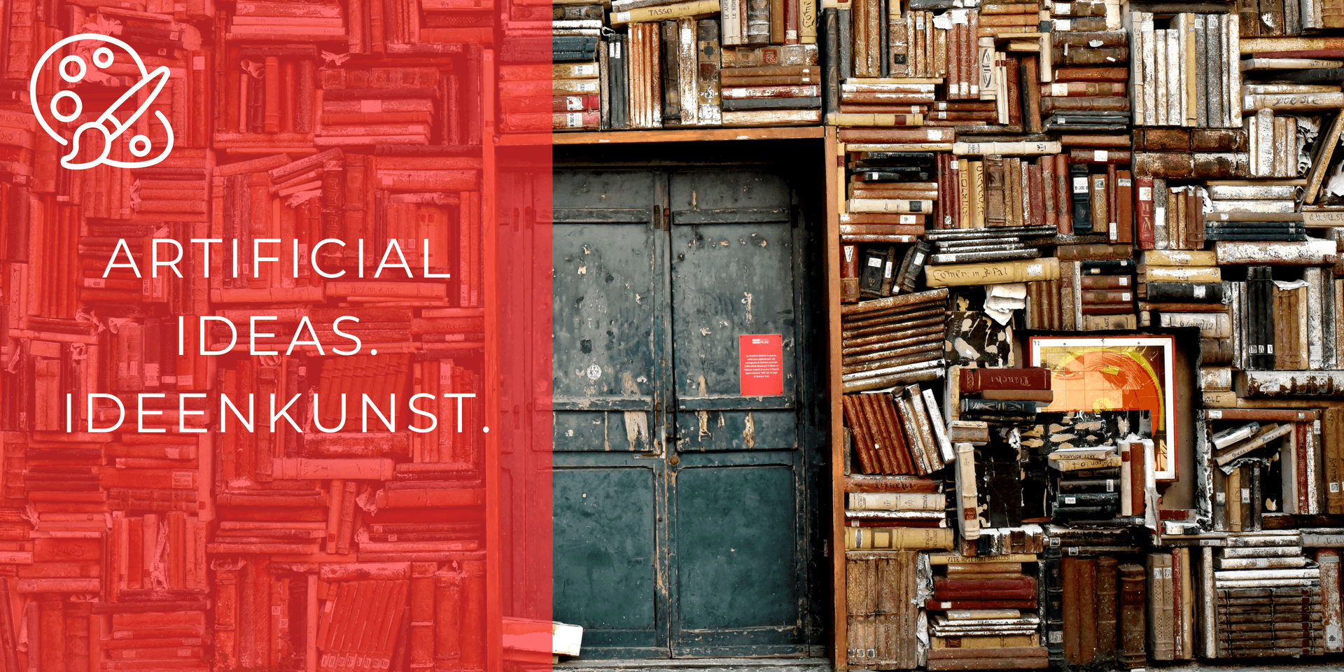 Bücher in einem alten Regal. Bücher in einem alten Regal.